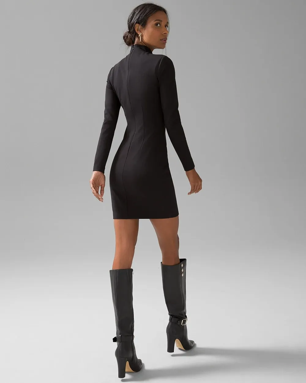 WHBM® AURA Long Sleeve Sculpting Mini Dress