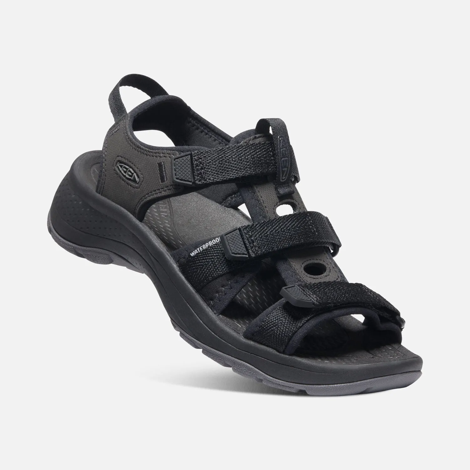 WOMEN'S ASTORIA WEST OPEN-TOE - BLACK/BLACK