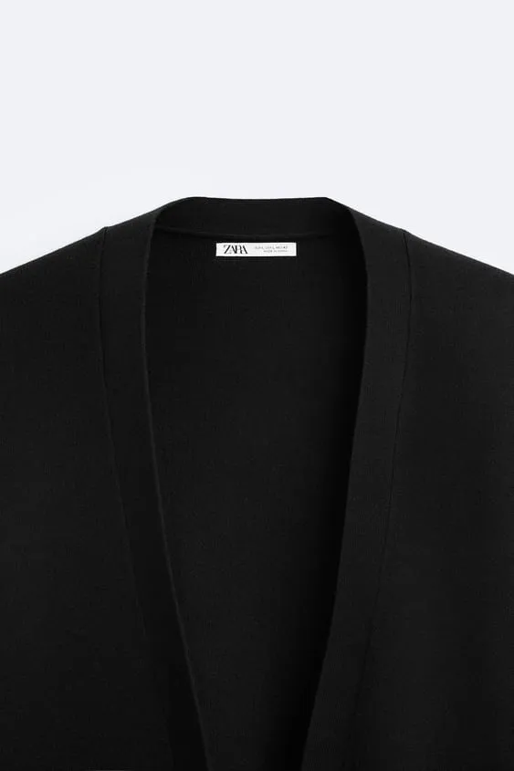 ZARA  |Plain Logo Cardigans