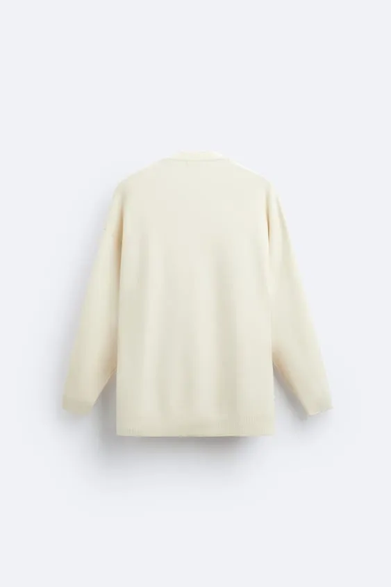 ZARA  |Plain Logo Cardigans