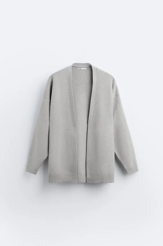 ZARA  |Plain Logo Cardigans