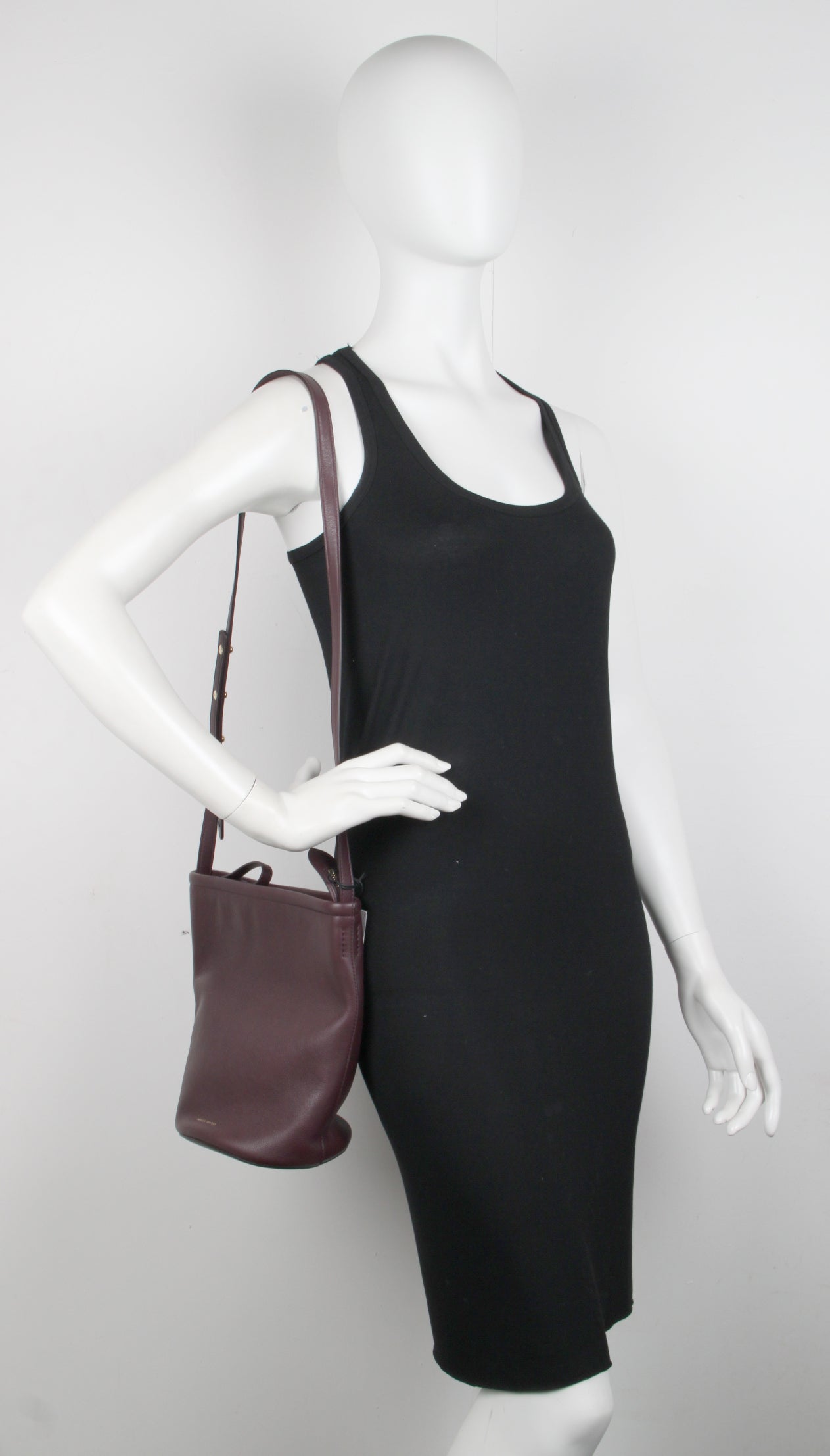 Zip Bucket bag, Eggplant