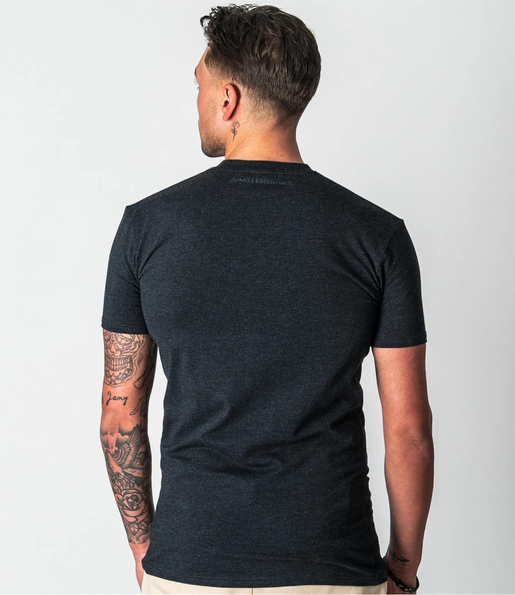 Zumo Slim Fit T-shirts STONE Anthra